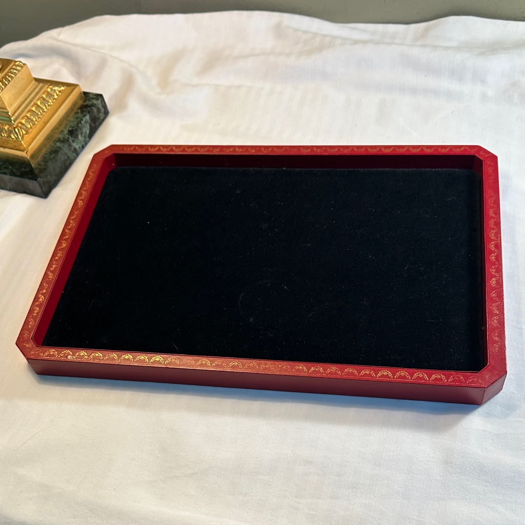 Red Cartier And Black Decorative Jewelry Tray